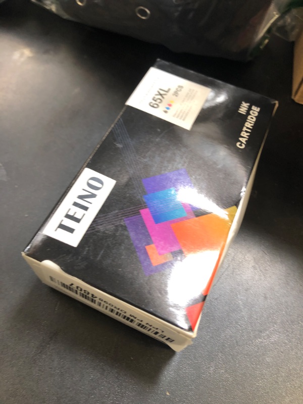 Photo 1 of TEINO Remanufactured Ink Cartridge Replacement for HP 65 65XL 65 XL use with HP Envy 5055 5052 5058 DeskJet 3755 2655 3752 3720 3722 3723 3758 2652 2622 2624 Printer (Black Tri-Color, Combo Pack)
