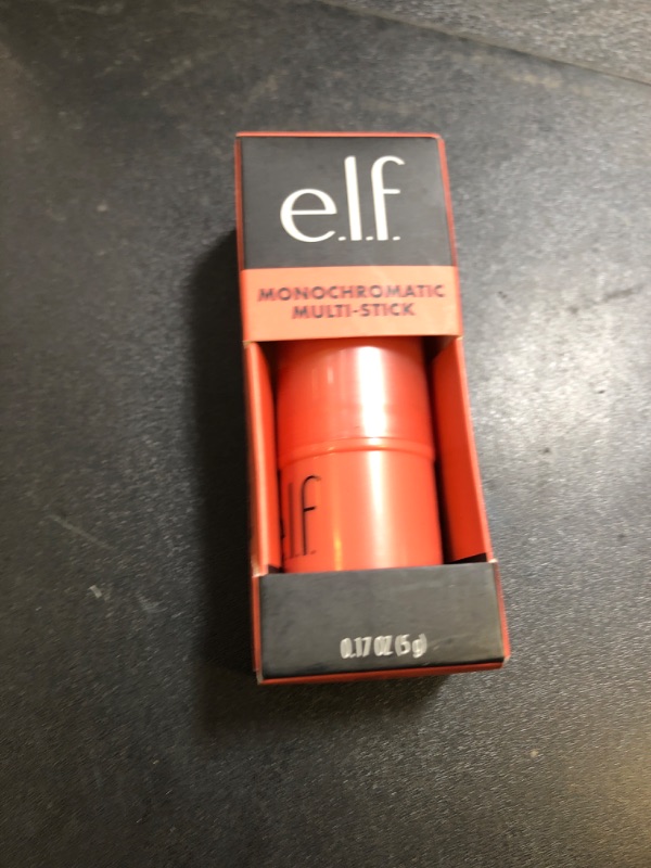 Photo 1 of e.l.f. Monochromatic Multi Stick, Travel-Sized Luxuriously Creamy & Blendable Color For Eyes, Lips & Cheeks, Vegan & Cruelty-Free, Glimmering Guava, 0.17 Oz