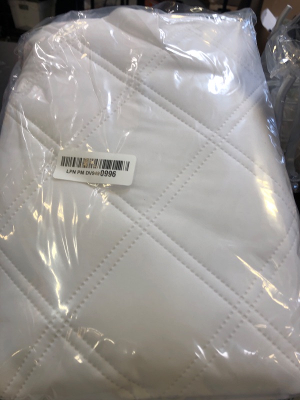 Photo 1 of Yoofoss Waterproof Crib Mattress Protector 2 Pack, Quilted Crib Mattress Pad Cover Ultra Soft and Breathable, Machine Washable Toddler Mattress Protector for Standard Baby Crib Size 52''x28''