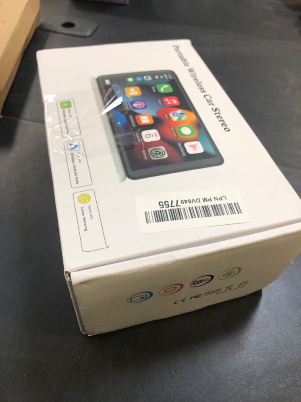Photo 1 of Portable Wireless Carplay Car Stereo, 7" HD Touchscreen for Car with Apple CarPlay & Android Auto with Backup Camera/Mirror Link/Voice Control/Bluetooth/GPS/AUX/FM Satellite Radio for All Vehicles