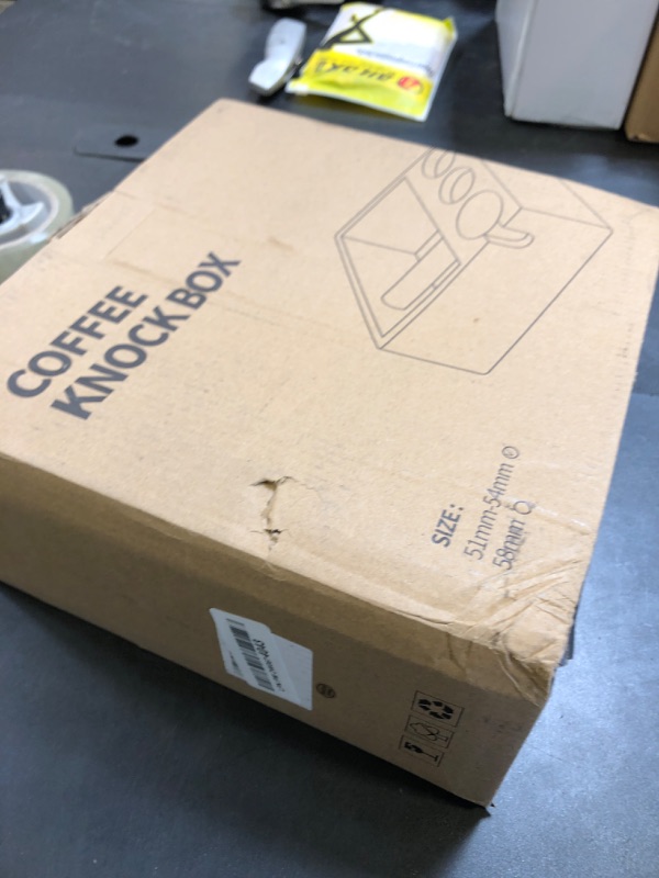 Photo 1 of KNODOS Espresso Knock Box With 54mm Tamping Station For Breville Espresso Accessories Adjustable Portafilter Height, Detachable Coffee Dump Bin