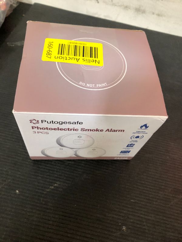 Photo 1 of Putogesafe Smoke Detector Battery Operated, 10-Year Smoke Alarm with Photoelectric Sensor, Fire Alarms Smoke Detectors with Test Button and Low Battery Warning, Fire Safety for Home, 3 Pack