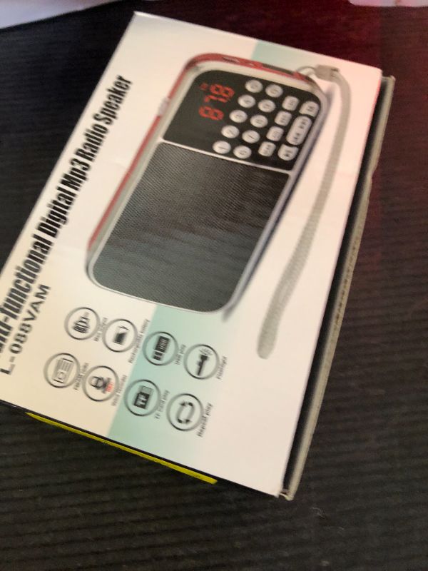 Photo 1 of Digital AM FM Radio with Bluetooth 5.3,Small Transistor Radio with Best Reception,2000mAh Rechargeable Battery Operated Radio with 5W Speaker,TF Card USB MP3 Playback,3.5mm Earphone Jack,Flashlight