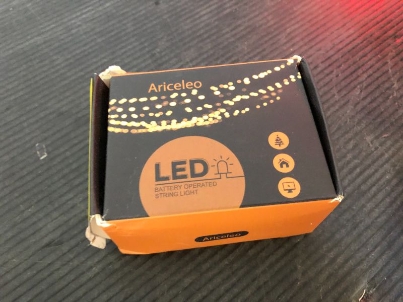 Photo 1 of Ariceleo Led Fairy Lights Battery Operated, 1 Pack Mini Battery Powered Copper Wire Starry Fairy Lights for Bedroom, Christmas, Parties, Wedding, Centerpiece, Decoration (5m/16ft Warm White)