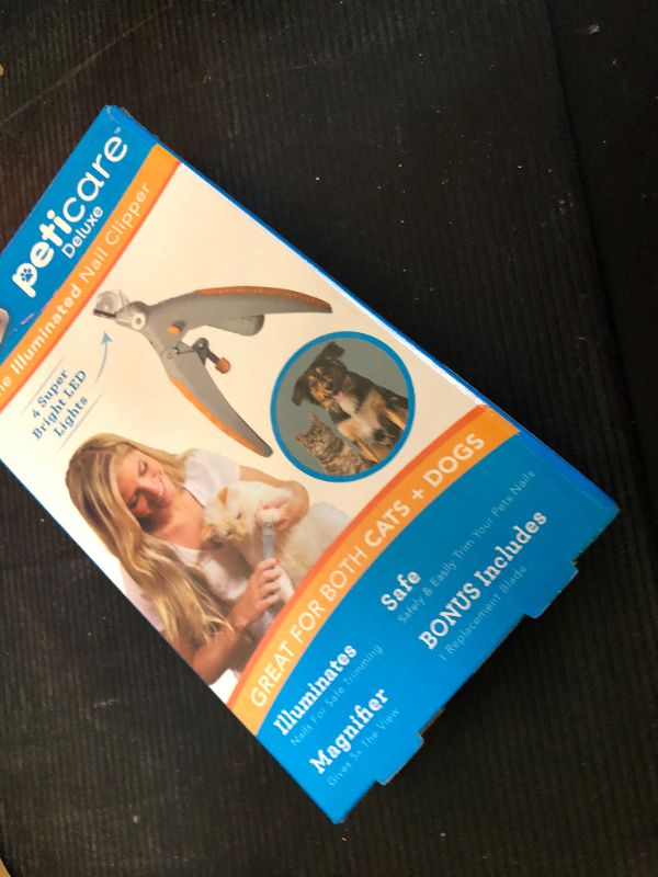 Photo 1 of Allstar Innovations PetiCare LED Light Pet Nail Clipper- Great for Trimming Cats & Dogs Nails & Claws, 5X Magnification That Doubles as a Nail Trapper, Quick-Clip, Steel Blades