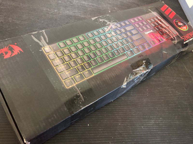 Photo 1 of Redragon Mechanical Gaming Keyboard Wired, 11 Programmable Backlit Modes, Hot-Swappable Red Switch, Anti-Ghosting, Double-Shot PBT Keycaps, Light Up Keyboard for PC Mac
