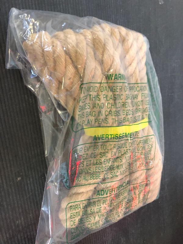 Photo 1 of Twisted Manila Rope Jute Rope (1 Inch x 10 Feet) Natural Thick Hemp Rope for Crafts, Nautical, Railings, Hammock, Decorating