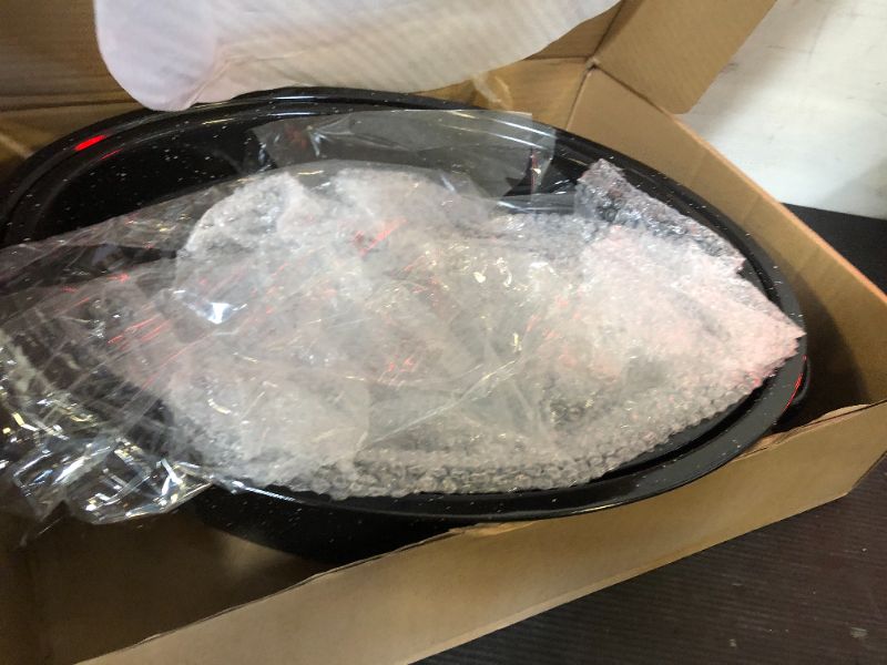 Photo 1 of 16 Inch Roasting Pan with Lid - Covered Oval Roaster - Enamel Carbon Steel Roaster Pot - Excellent Heat Distribution and Non-sticky - for Turkey Chicken Meat & Vegetables -Birthday and Holiday gifts