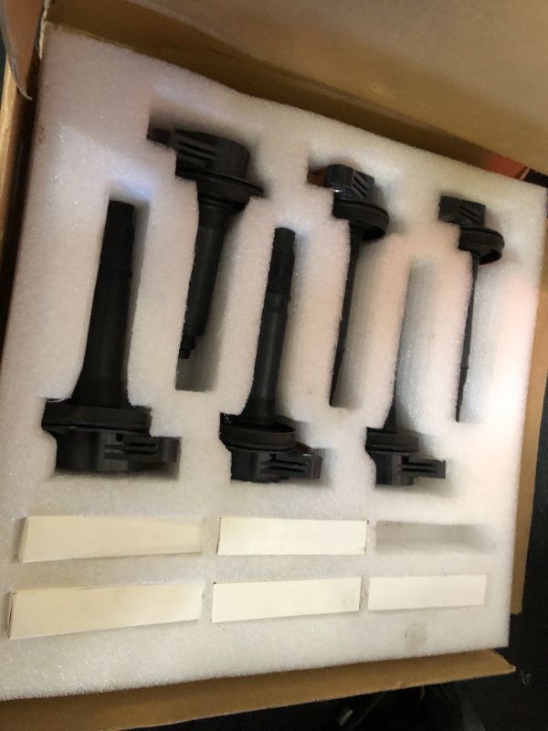 Photo 1 of Ignition Coil Pack + Iridium Spark Plugs for Ford Expedition Explorer F-150 Flex Police Interceptor Sedan Utility Taurus Transit 150 250 350 HD Lincoln MKS MKT Navigator, UF646, 6 Sets, Fits 3PIN only