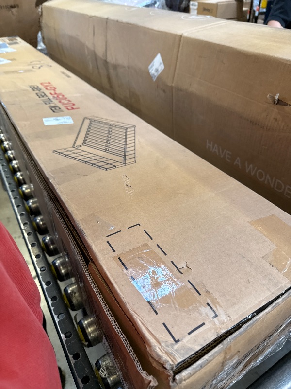 Photo 1 of PVWIIK Upholstered Full Size Platform Bed with Soft Plush & Padded, Solid Wood Bedframe w/Wood Slat Support for Bedroom, Living Room, Office, No Box Spring Needed, Grey