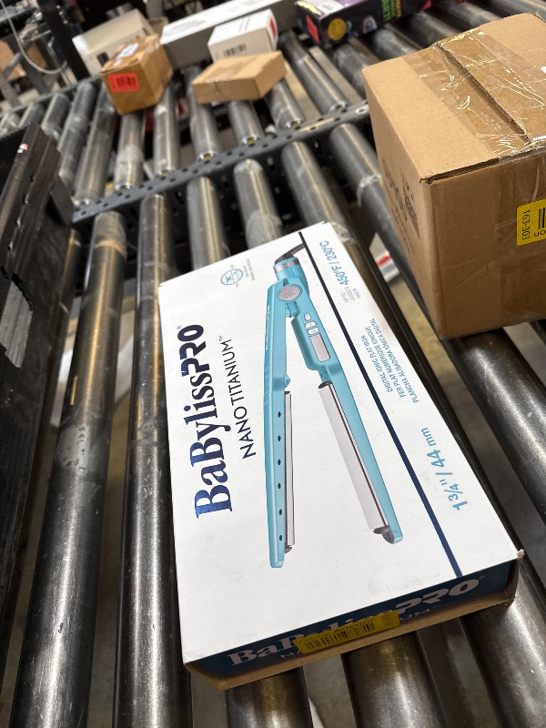 Photo 1 of BaBylissPRO Nano Titanium Ionic Flat Iron Hair Straightener, 1 3/4" Hair Straightener Iron for Smooth, Shiny, Frizz- Free Hair and All Hair Types