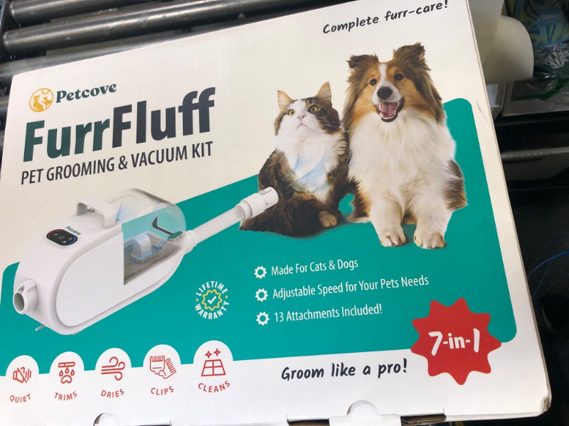Photo 1 of Dog Grooming Vacuum and Kit, Hair Dryer 8-in-1, 60db Low Noise Vacuum for Shedding and Grooming, Pet Grooming Vacuum for Dogs and Pet Hair