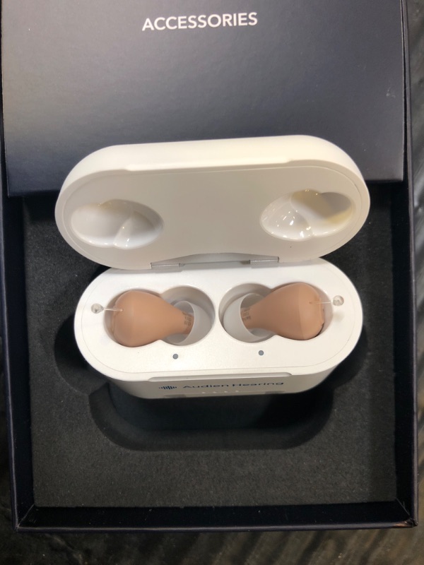 Photo 1 of Audien ATOM PRO 2 Wireless Rechargeable OTC Hearing Aid, Premium Comfort Design and Nearly Invisible