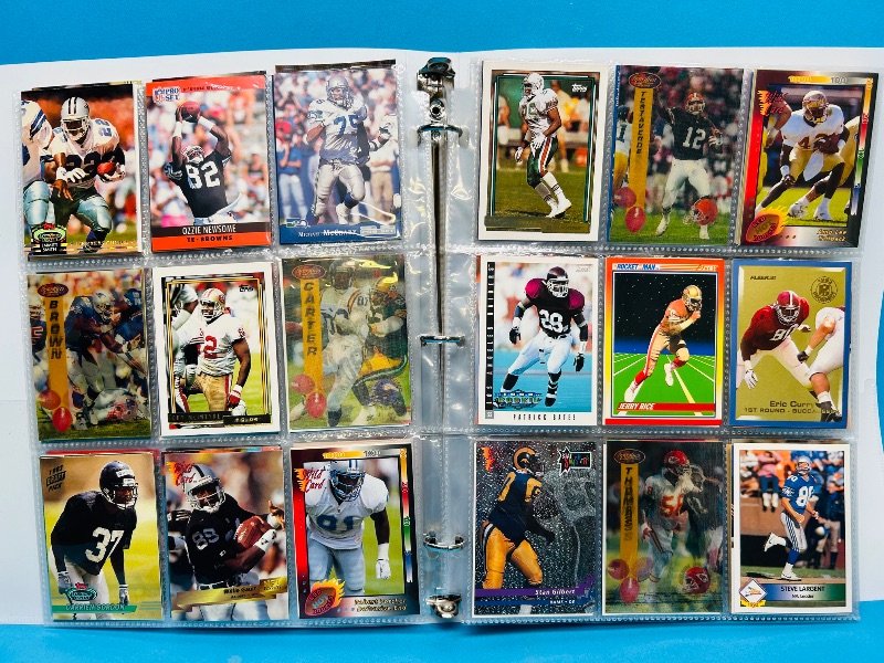 Photo 1 of 165022…final sale no returns/refunds-216 mixed football cards in binder 
