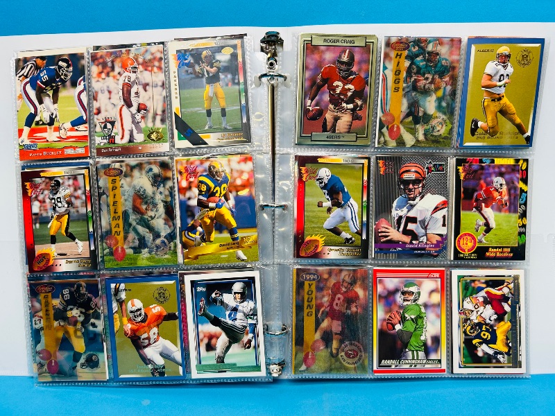 Photo 1 of 165022…final sale no returns/refunds-216 mixed football cards in binder 