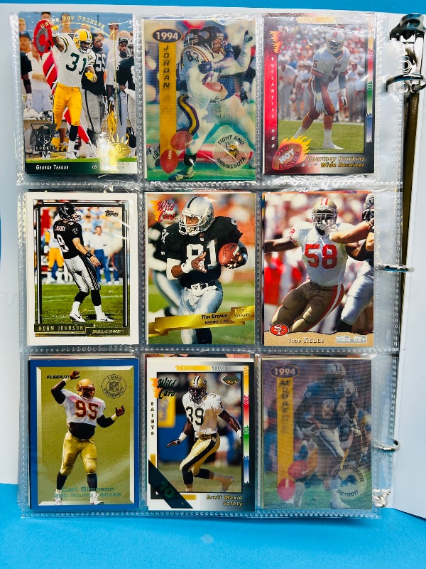 Photo 1 of 165022…final sale no returns/refunds-216 mixed football cards in binder 