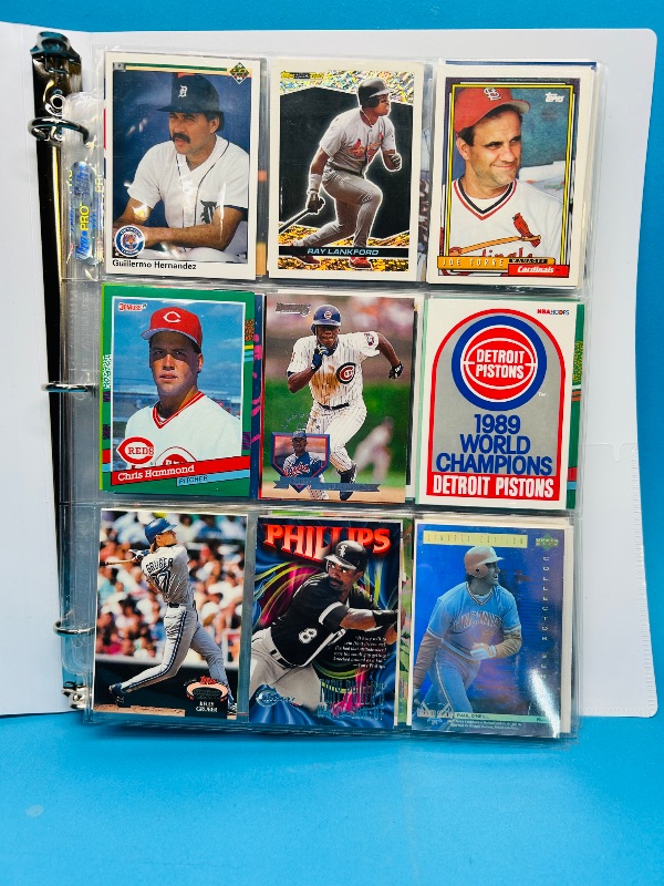 Photo 1 of 165024… final sale no returns/refunds-216 mixed baseball cards in binder 