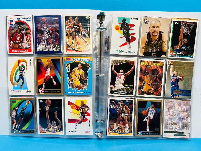 Photo 1 of 165025… final sale no returns/refunds-180 mixed basketball cards in binder 