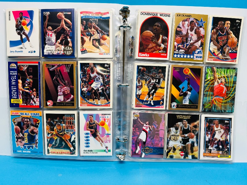 Photo 1 of 165025… final sale no returns/refunds-180 mixed basketball cards in binder 