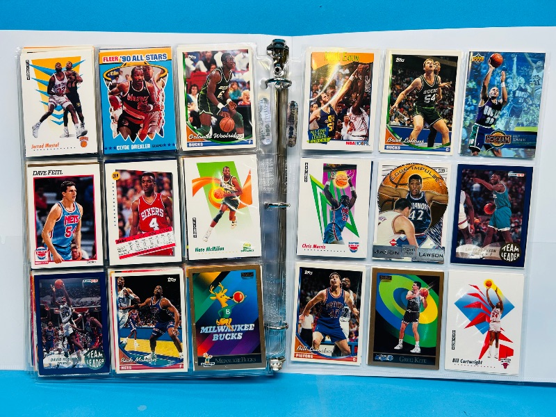 Photo 1 of 165025… final sale no returns/refunds-180 mixed basketball cards in binder 