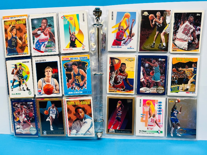 Photo 1 of 165025… final sale no returns/refunds-180 mixed basketball cards in binder 