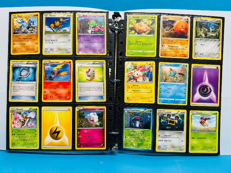 Photo 1 of 165027…  final sale no returns/refunds-180 mixed Pokémon cards in binder 