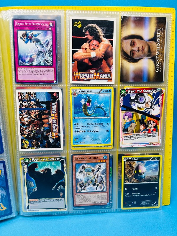 Photo 1 of 165063…final sale no refunds/returns -198 mixed character and game cards in binder