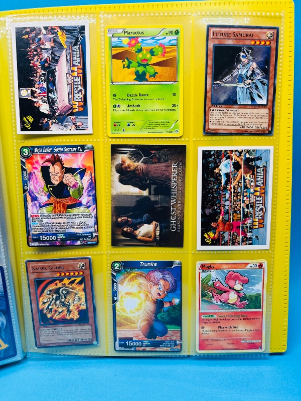 Photo 1 of 165063…final sale no refunds/returns -198 mixed character and game cards in binder