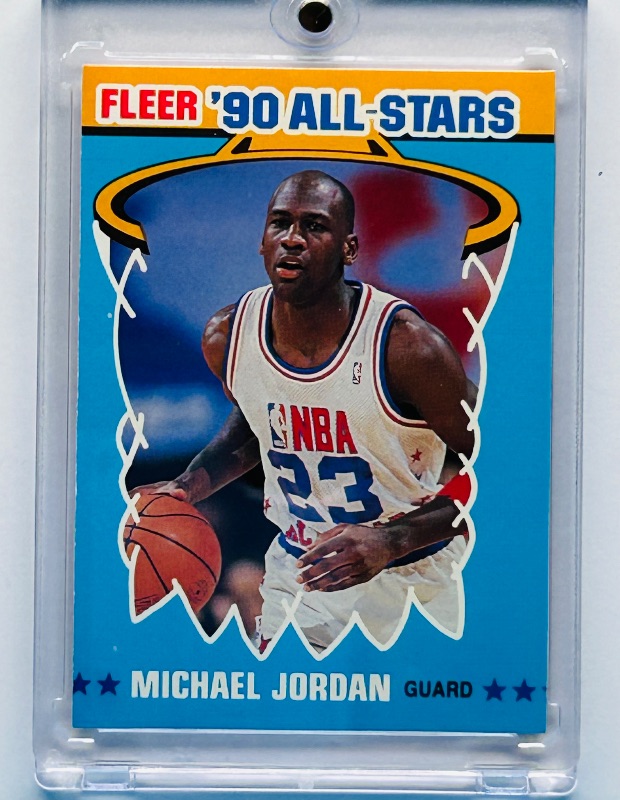 Photo 1 of 165069…Michael Jordan all-Stars card 5 in hard plastic cases