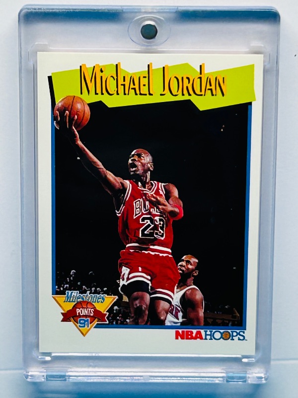 Photo 1 of 165070…Michael Jordan card 317 in hard plastic case
