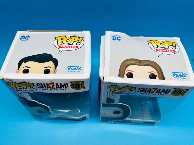 Photo 1 of 165097…damaged boxes/ 2 Funko pop Shazam! Vinyl figures 