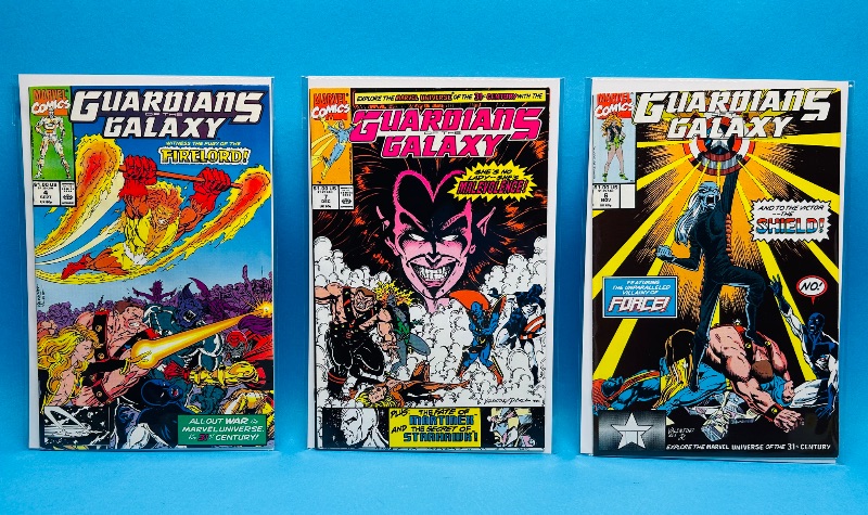 Photo 1 of 165103…3 guardians of the Galaxy comics in plastic sleeves 