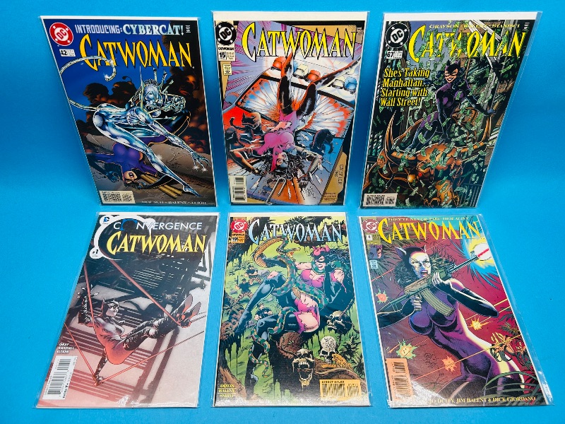 Photo 1 of 165105…6 Catwoman comics in plastic sleeves 