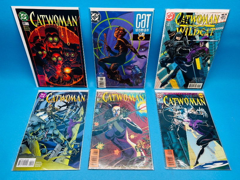 Photo 1 of 165116…6 Catwoman comics in plastic sleeves 