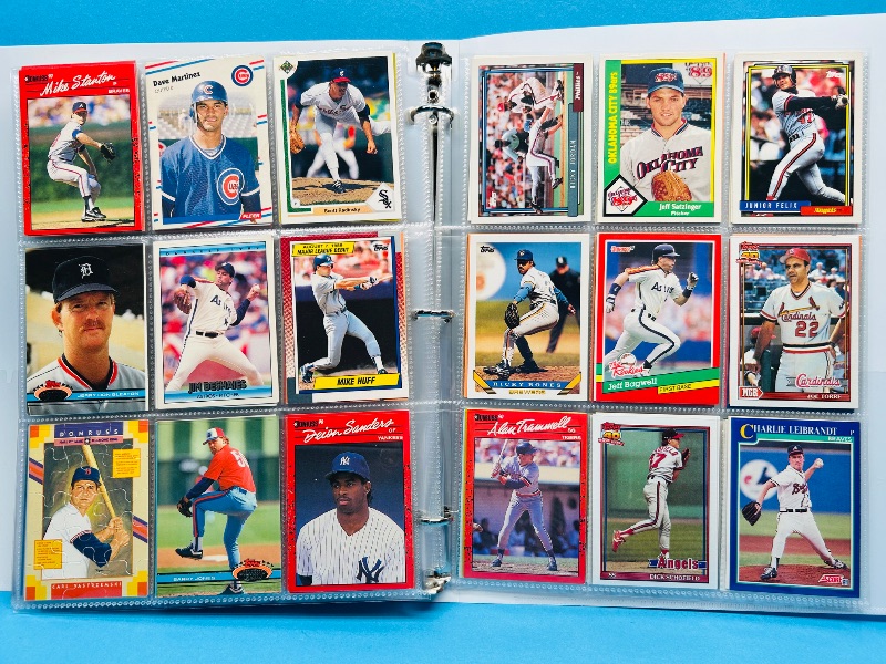 Photo 1 of 165118…final sale no returns/refunds-360 mixed baseball cards in binder