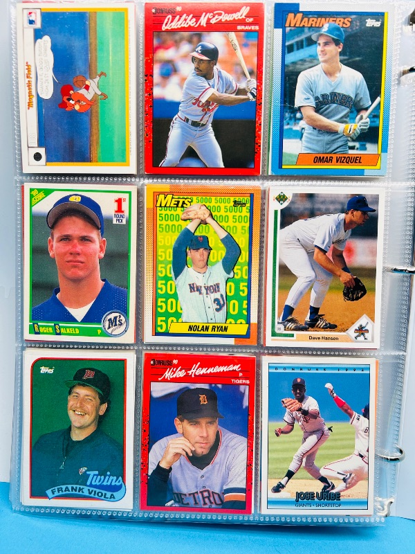 Photo 1 of 165118…final sale no returns/refunds-360 mixed baseball cards in binder