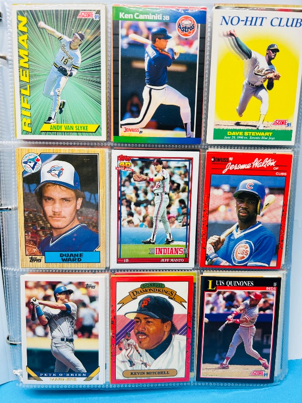 Photo 1 of 165118…final sale no returns/refunds-360 mixed baseball cards in binder