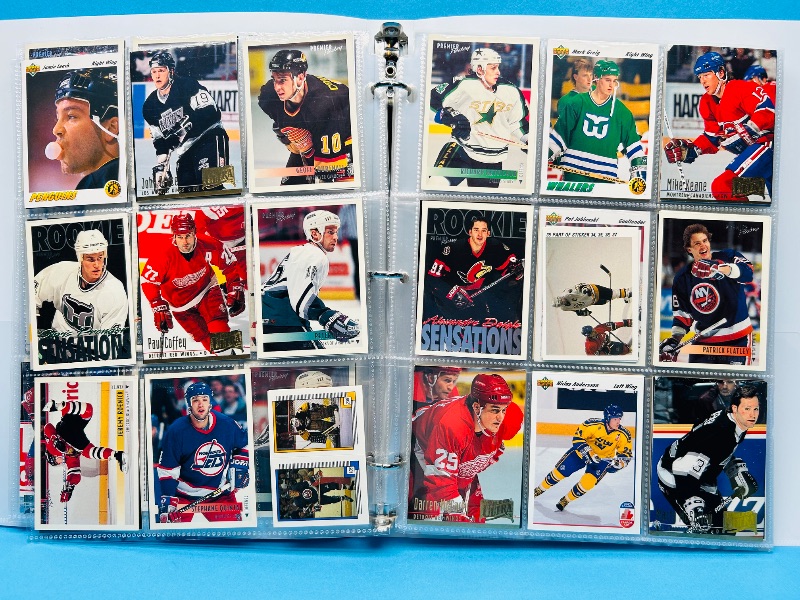 Photo 1 of 165119… final sale no returns/refunds-270 mixed hockey cards in binder
