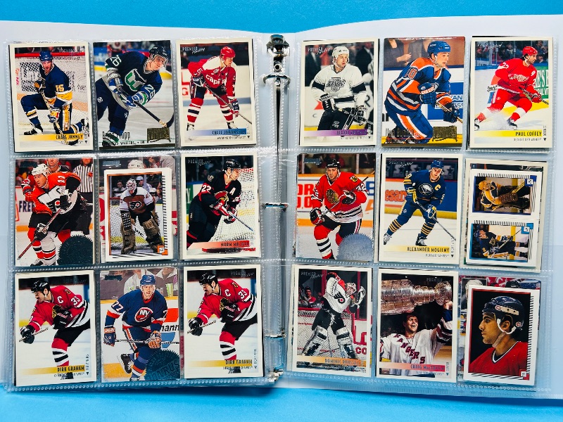 Photo 1 of 165119… final sale no returns/refunds-270 mixed hockey cards in binder