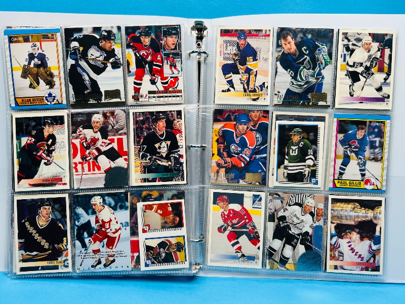 Photo 1 of 165119… final sale no returns/refunds-270 mixed hockey cards in binder
