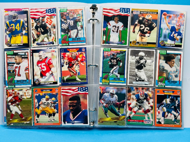 Photo 1 of 165120… final sale no returns/refunds-360 mixed football cards in binder