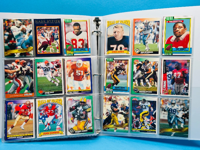 Photo 1 of 165120… final sale no returns/refunds-360 mixed football cards in binder