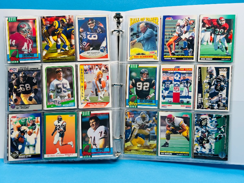 Photo 1 of 165120… final sale no returns/refunds-360 mixed football cards in binder