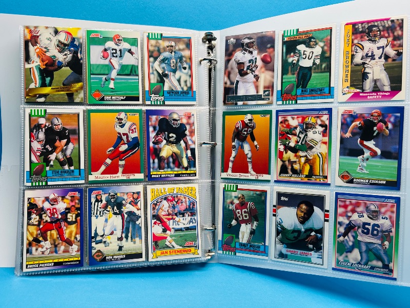 Photo 1 of 165120… final sale no returns/refunds-360 mixed football cards in binder