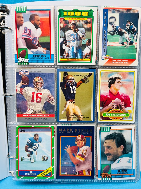 Photo 1 of 165120… final sale no returns/refunds-360 mixed football cards in binder