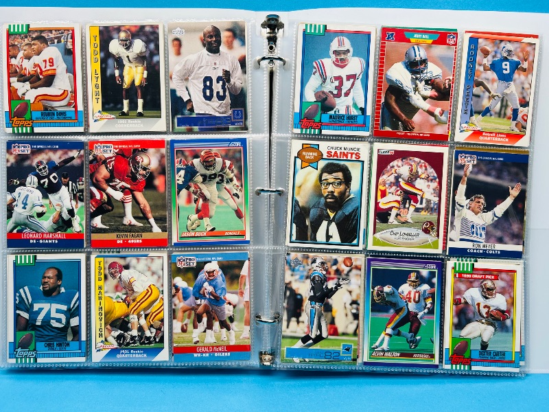 Photo 1 of 165120… final sale no returns/refunds-360 mixed football cards in binder