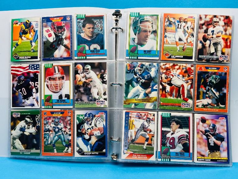 Photo 1 of 165120… final sale no returns/refunds-360 mixed football cards in binder