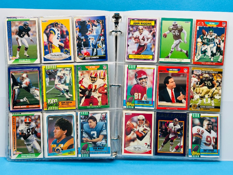 Photo 1 of 165120… final sale no returns/refunds-360 mixed football cards in binder