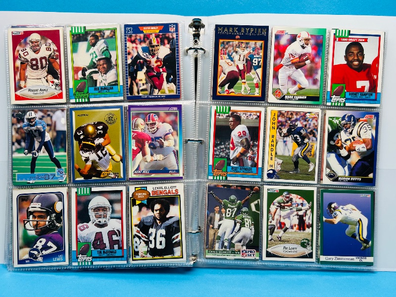 Photo 1 of 165120… final sale no returns/refunds-360 mixed football cards in binder