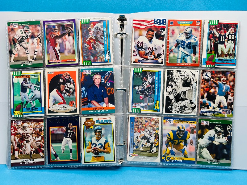 Photo 1 of 165120… final sale no returns/refunds-360 mixed football cards in binder